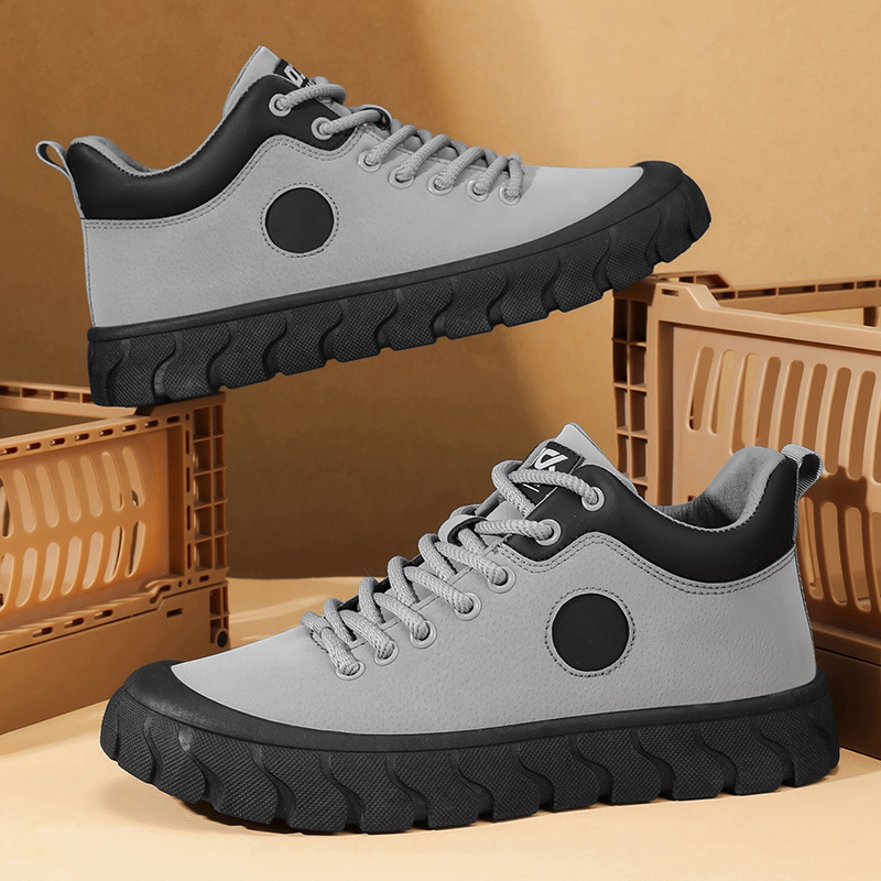 Men's Colorblock Non-Slip Platform Casual Shoes detail 12