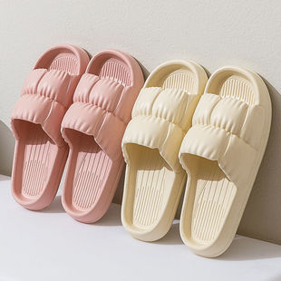 Women's Breathable Cotton-Fabric Slip-On Slippers detail 1