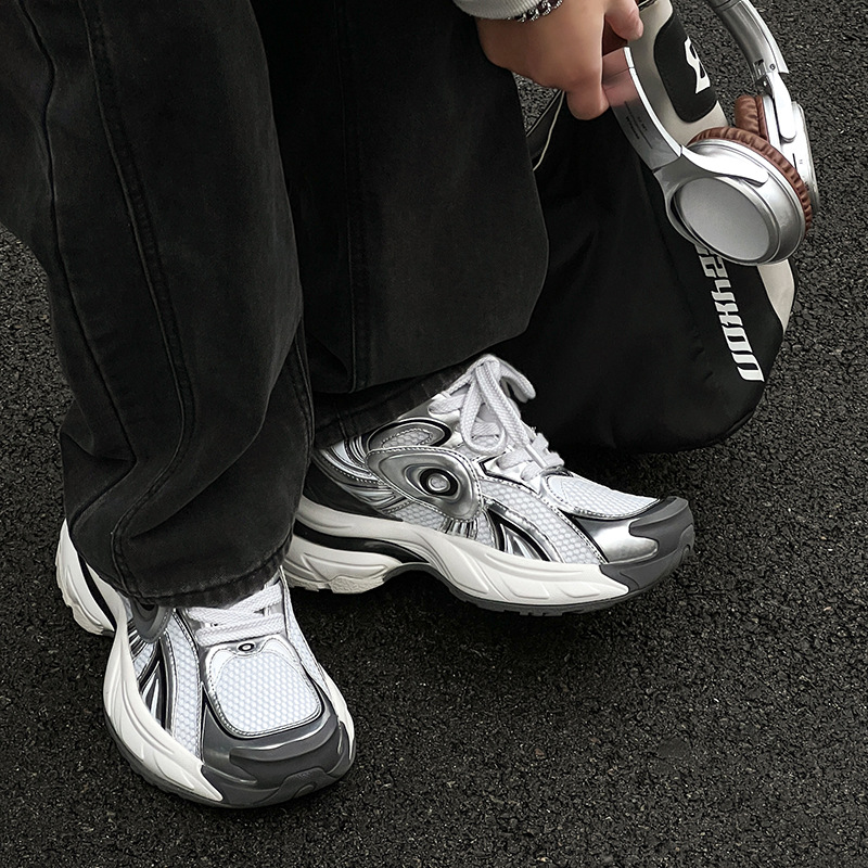Unisex ademende platform sneakers met demping detail 2