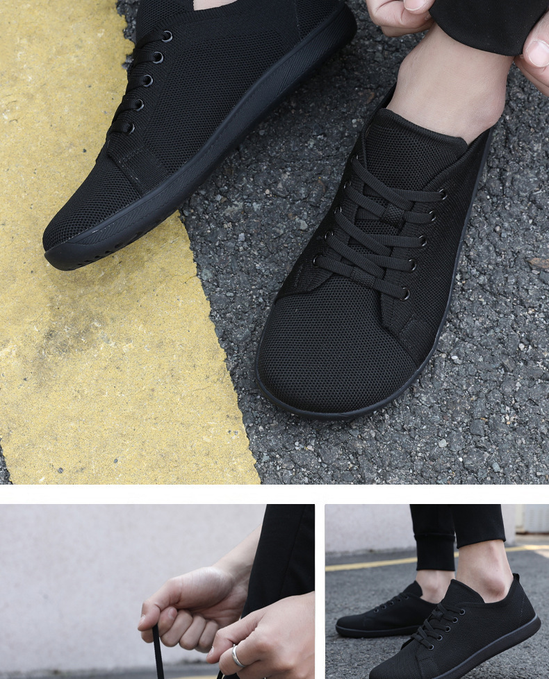 Men's Breathable Knit Minimalist Casual Shoes detail 2