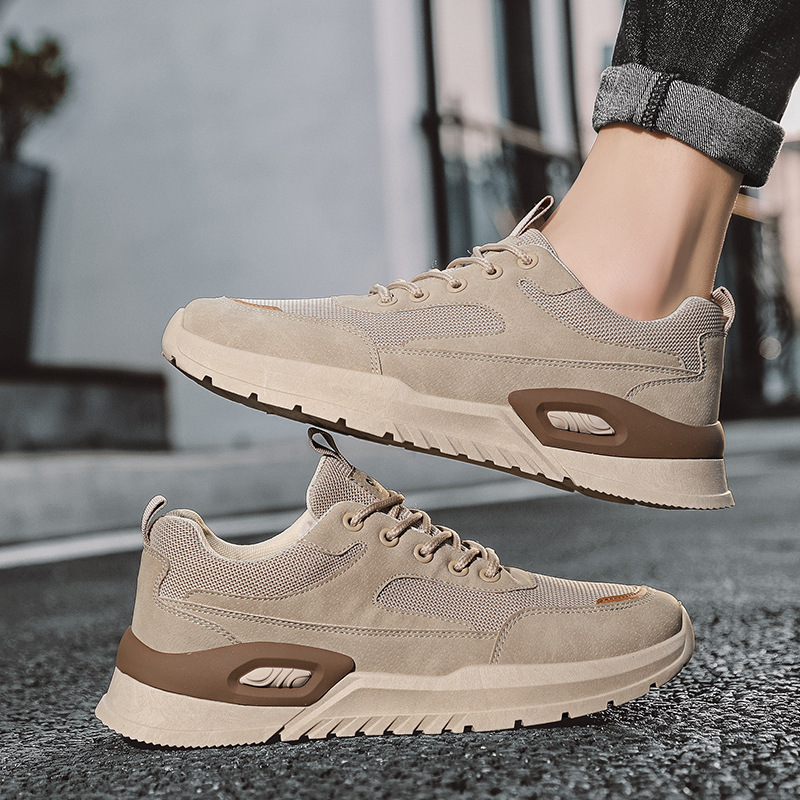 Ademende mesh casual herensneakers met vetersluiting detail 18