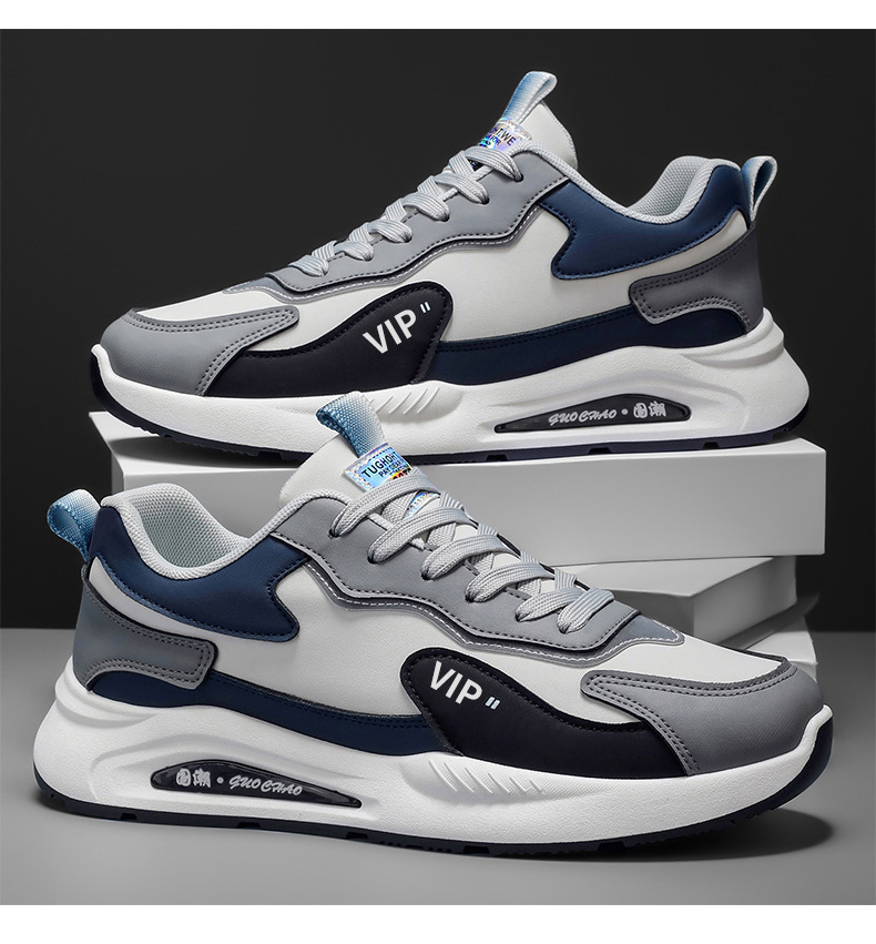 Scarpe casual da uomo stringate e ammortizzate con motivo color block detail 12
