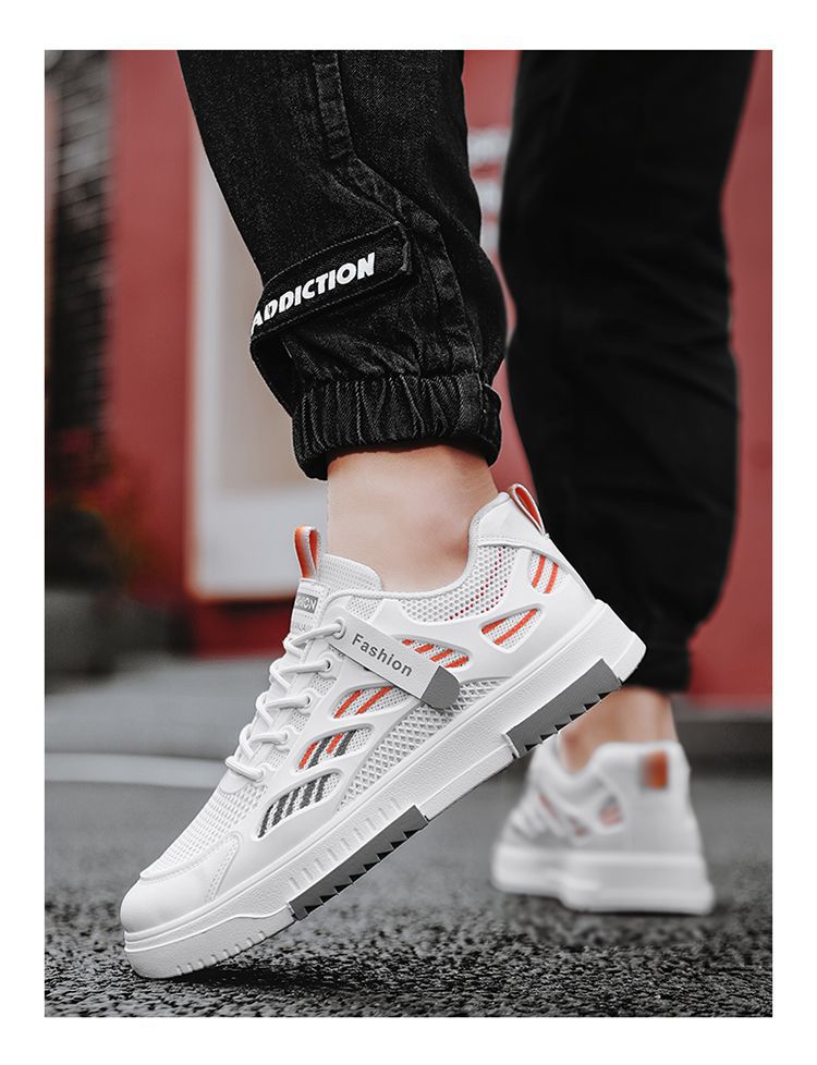 Atmungsaktive, leichte Schnür-Sneaker für Herren detail 5