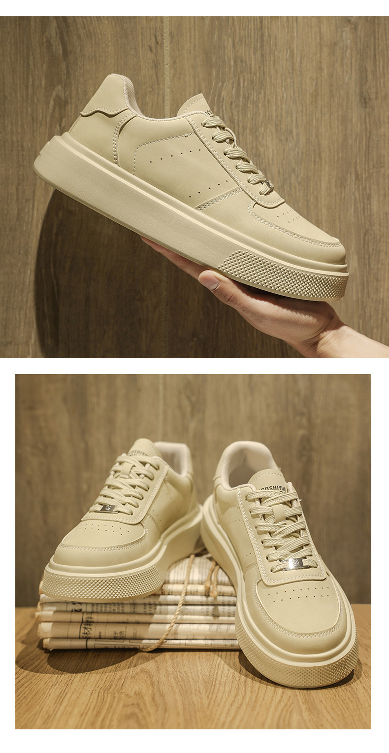 Men's Platform Breathable Lace-Up Casual Shoes detail 6