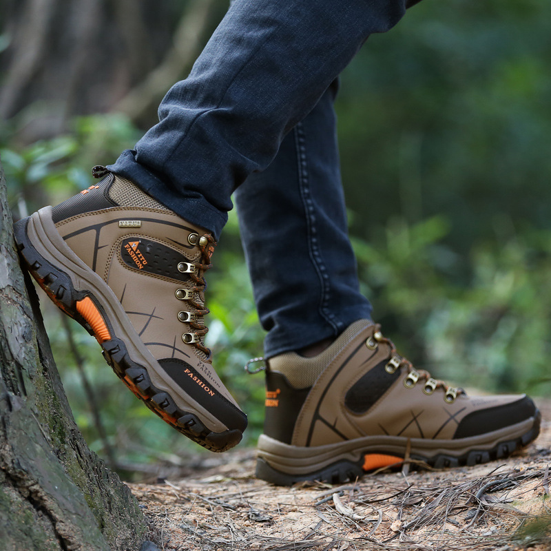 Rutschfeste Schnür-Wanderstiefel für Herren 4