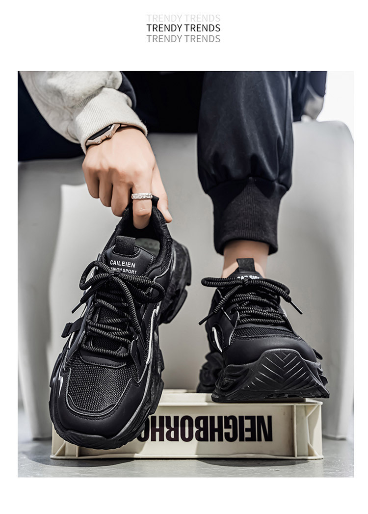 Zapatillas de deporte para hombre con plataforma y diseño color block detail 12