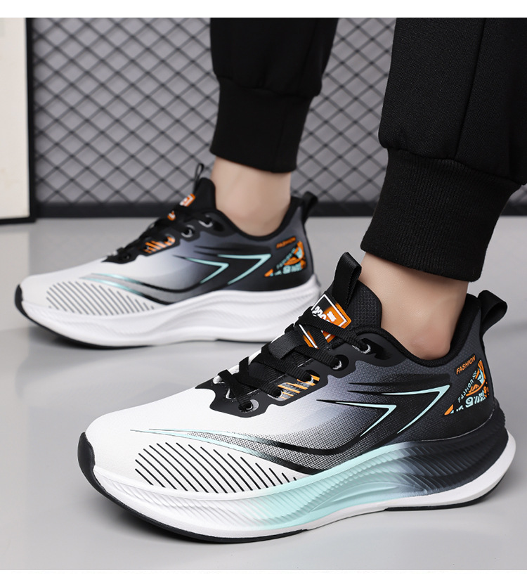 Ademende hardloopschoenen met platformzool voor heren detail 2