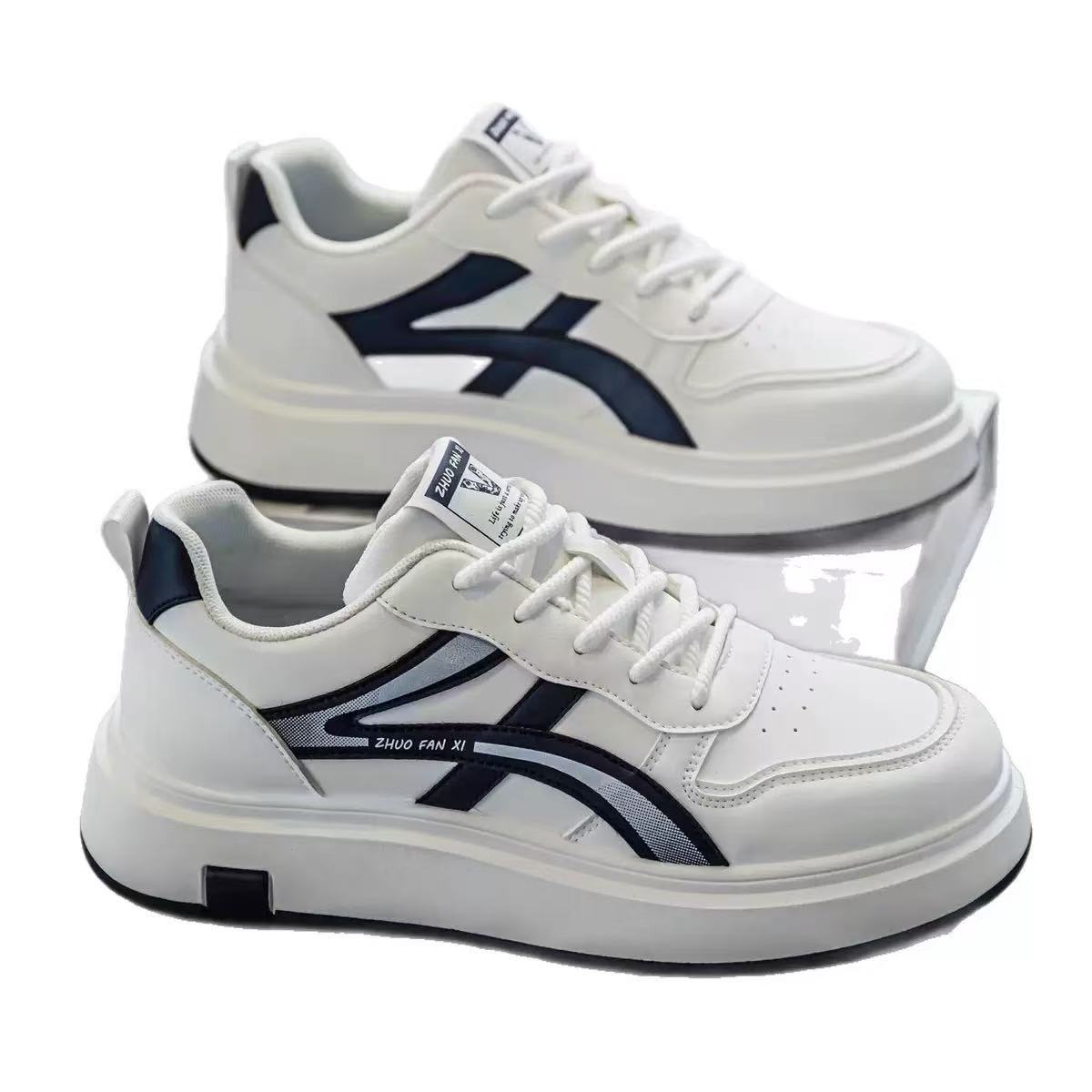 Gedämpfte Freizeitschuhe für Herren mit Schnürung & Colorblocking detail 6