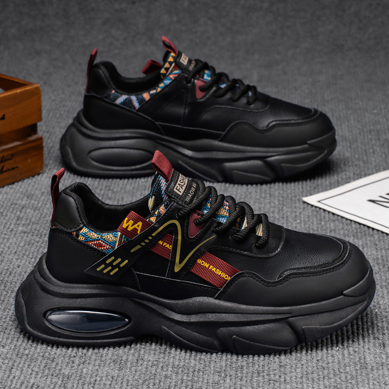 Gepolsterte Plateau-Sneaker für Herren mit Schnürung – Freizeitschuhe 3