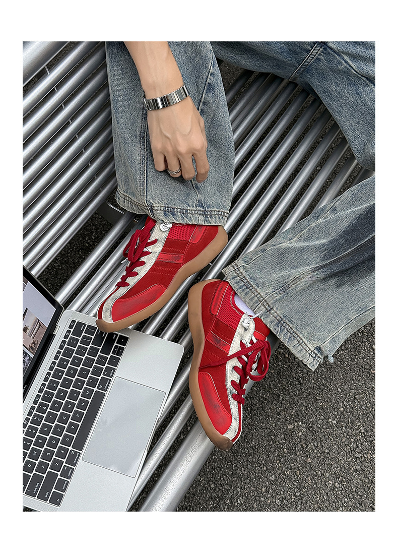 Atmungsaktive Freizeitschuhe für Herren mit Schnürung & Colorblocking detail 13