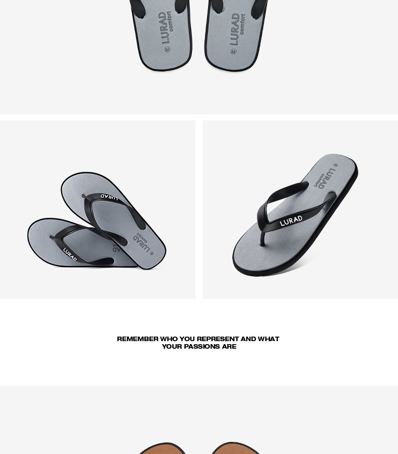 Men's Lightweight Waterproof Beach Flip-Flops detail 13