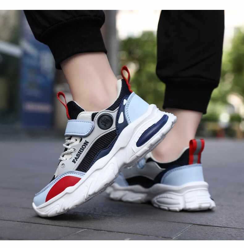 Atmungsaktive gedämpfte Laufschuhe für Kinder aus Mesh detail 9