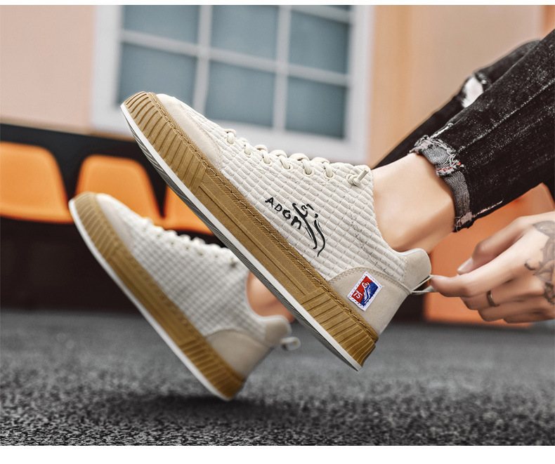 Men's Vintage Lace-Up Non-Slip Casual Shoes detail 1