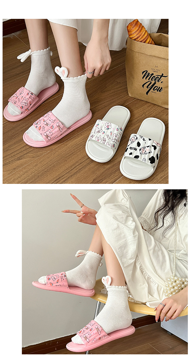 Women's Lightweight Graphic-Print Open-Toe PVC Slippers detail 3