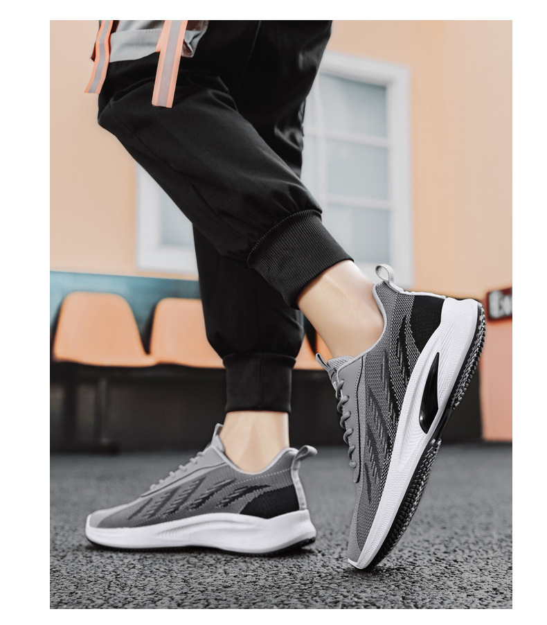 Scarpe da corsa da uomo in maglia traspiranti e leggere detail 4
