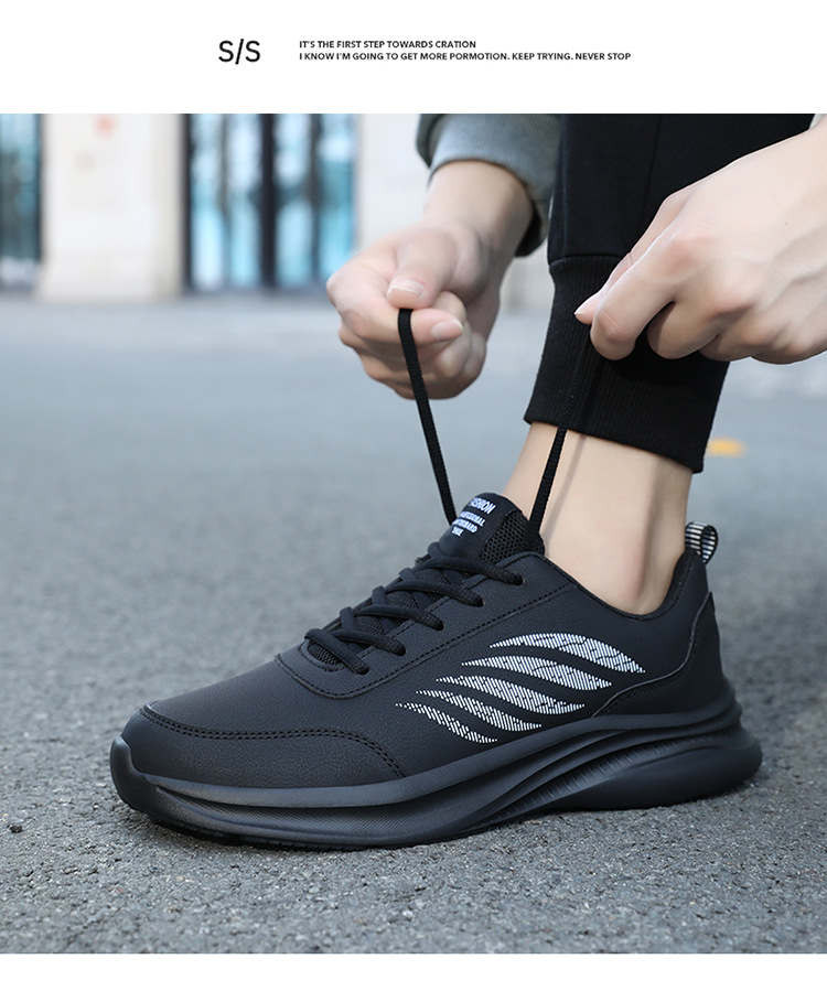 Lichte hardloopschoenen voor heren met veters en demping detail 15