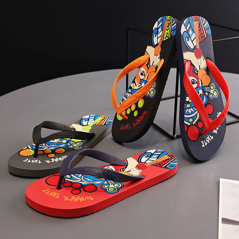 Unisex Lightweight Graphic-Print Beach Flip-Flops 3