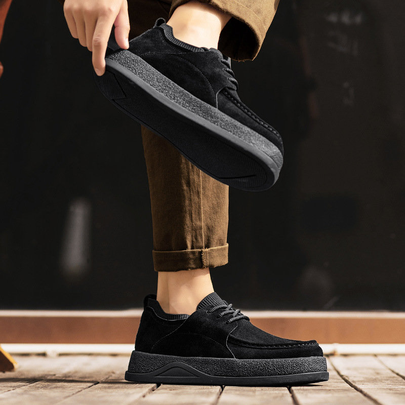 Men's Suede Cushioned Lace-Up Casual Shoes detail 5