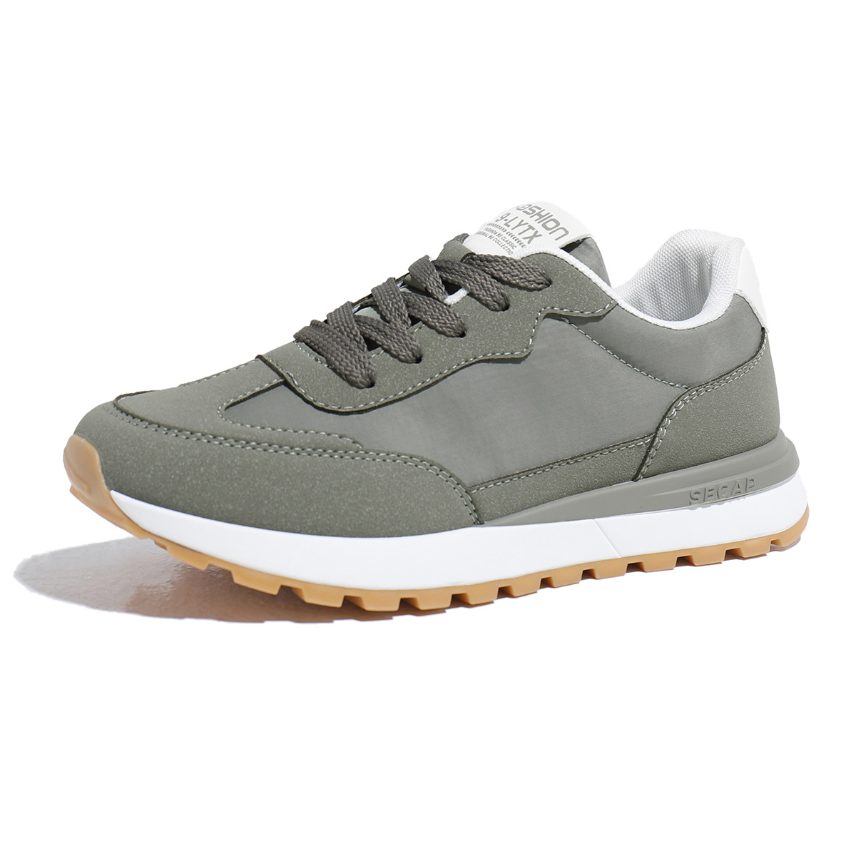 Scarpe casual stringate da uomo traspiranti in colorblock 6
