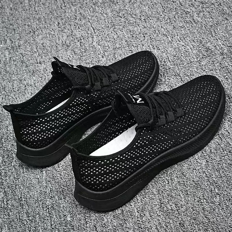 D-4 black mesh shoes