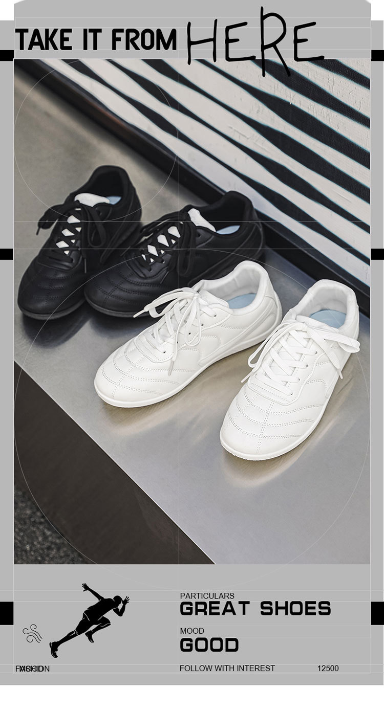 Leichte PU-Leder Freizeitschuhe für Herren mit Schnürung detail 2