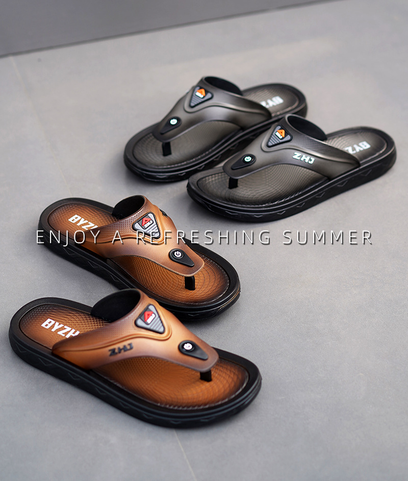 Lichte waterdichte strand-teenslippers voor heren detail 5