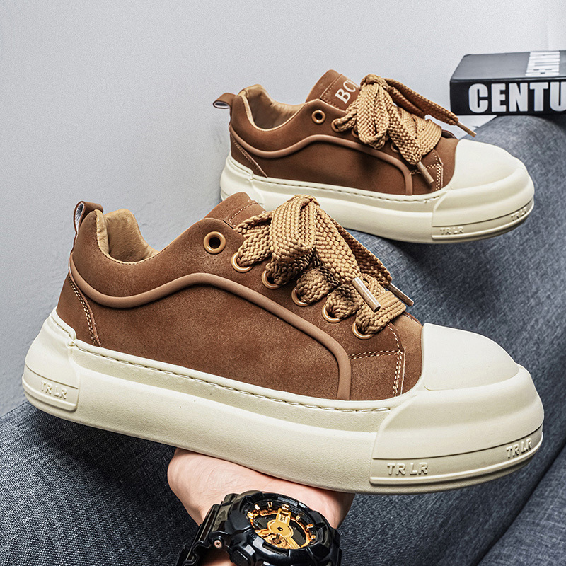 Men's Platform Lace-Up Chunky Casual Shoes 3