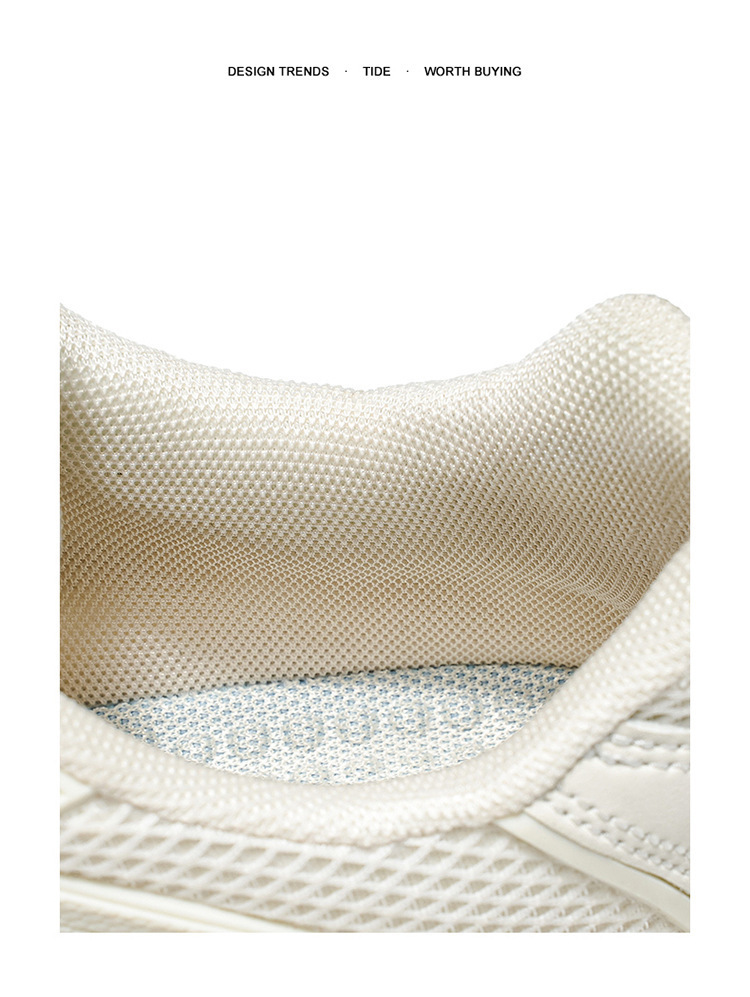 Baskets compensées chunky respirantes en maille pour femme detail 2
