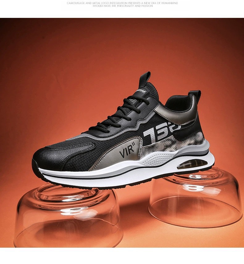 Atmungsaktive Herren-Sportschuhe mit Schnürung & Dämpfung detail 8