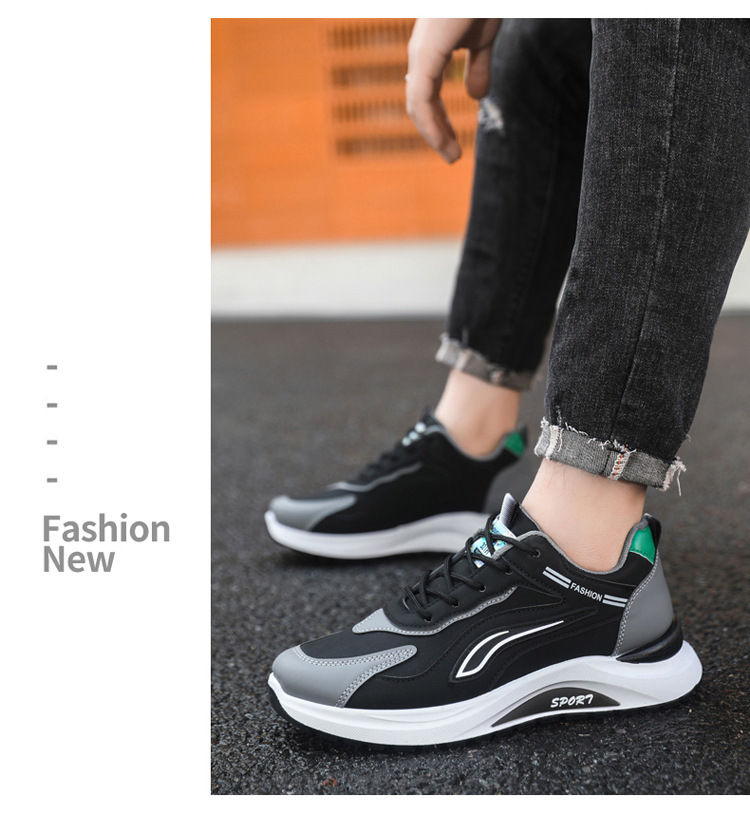Atmungsaktive Herren Sneaker mit Dämpfung und Schnürung detail 9
