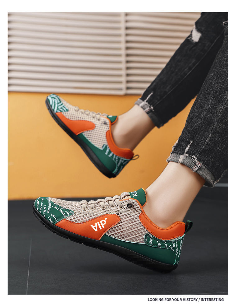 Atmungsaktive, leichte Freizeitschuhe für Herren aus Mesh detail 3