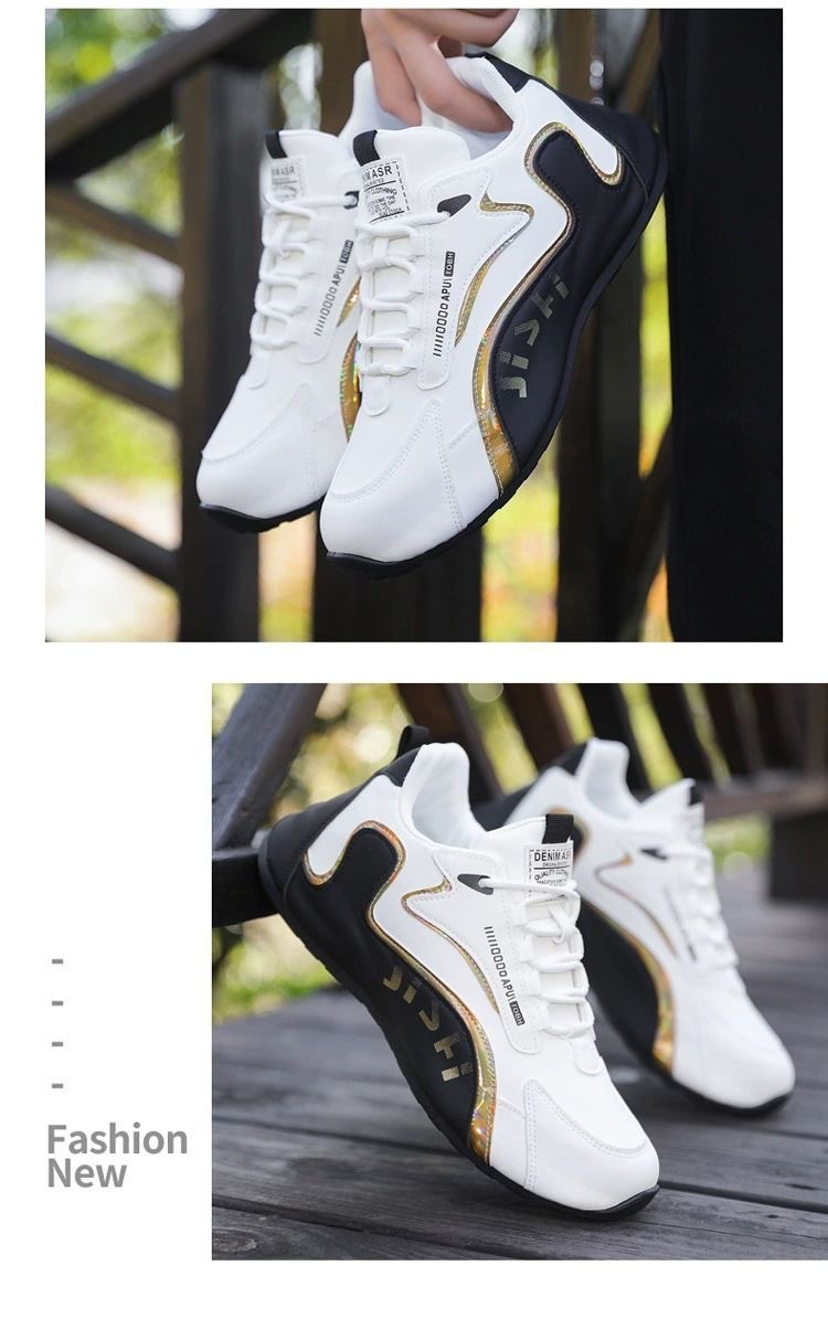 Chaussures casual pour homme à lacets respirantes style color-block detail 9