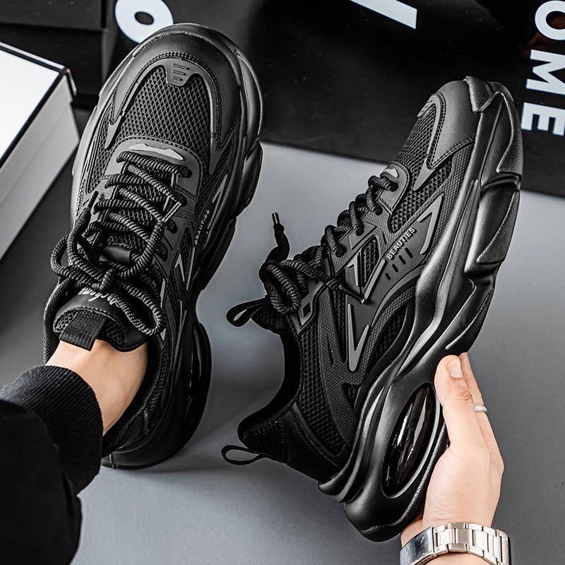Sneakers da uomo con plateau ammortizzate in mesh traspirante 5