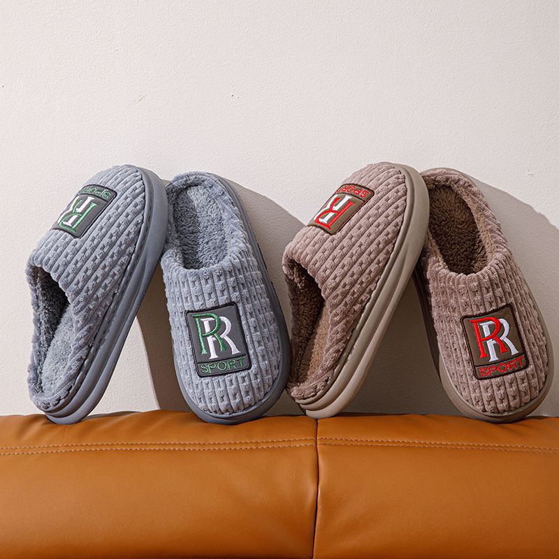 Unisex Warm Plush Cushioned Slip-On Slippers 5