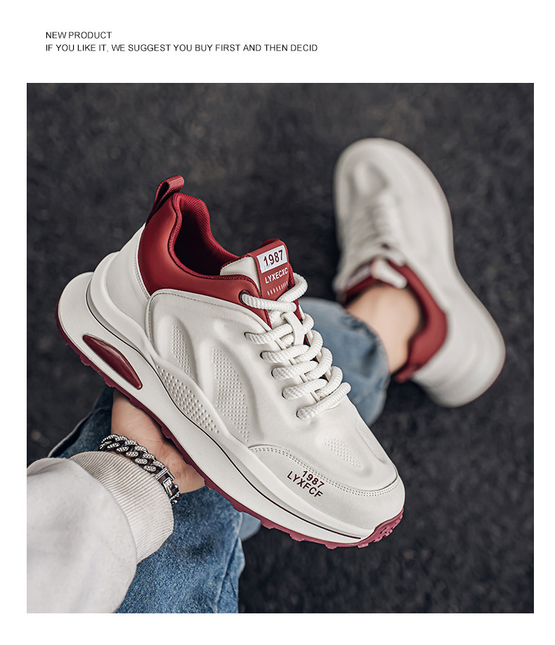 Chaussures casual à plateforme et blocs de couleurs pour homme detail 7