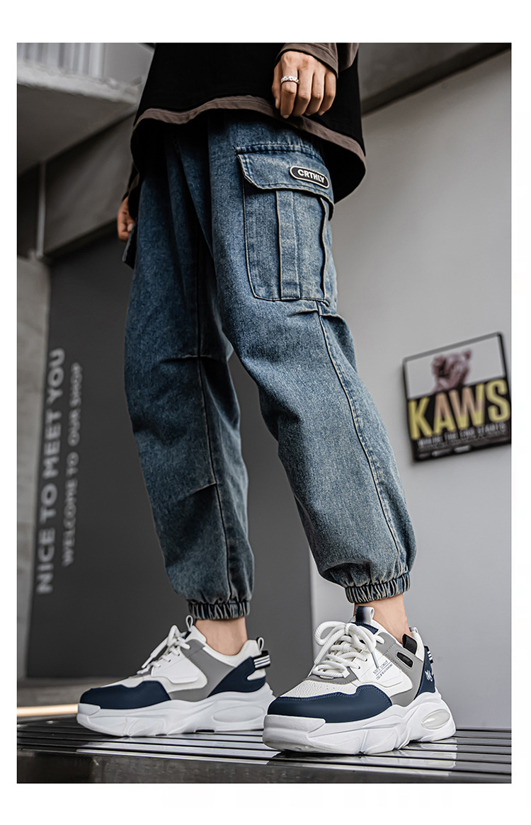 Men's Platform Cushioned Lace-Up Casual Shoes detail 3
