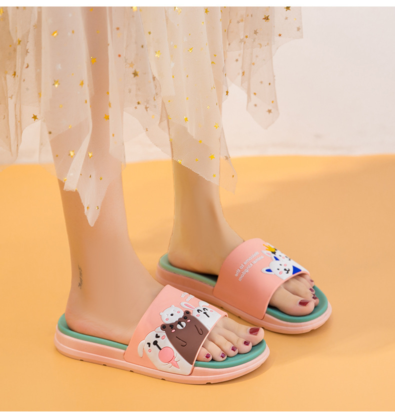 Women's Lightweight Non-Slip Cartoon Print Slide Slippers detail 20