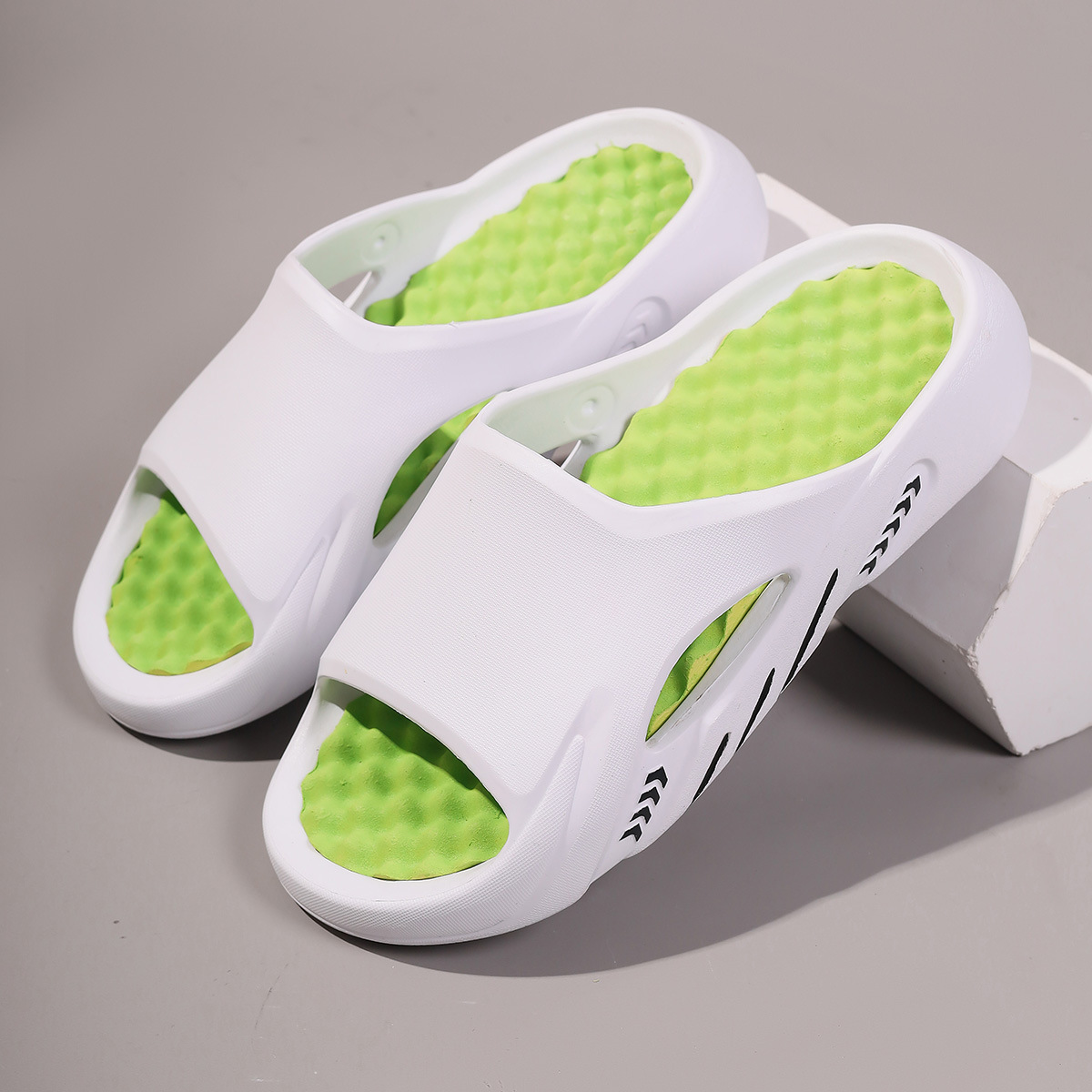Pantofole unisex imbottite e leggere in EVA a punta aperta detail 5