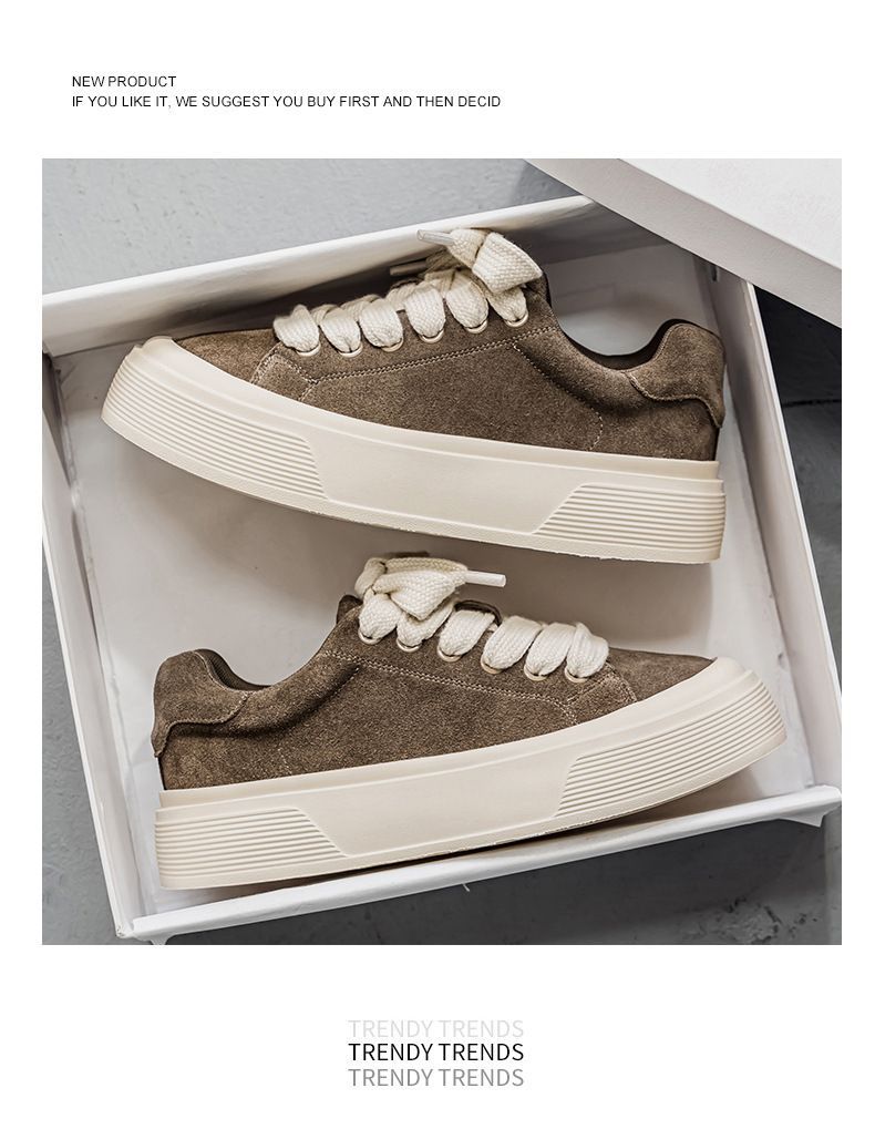 Plateau-Freizeitschuhe für Herren mit dicken Schnürsenkeln detail 5