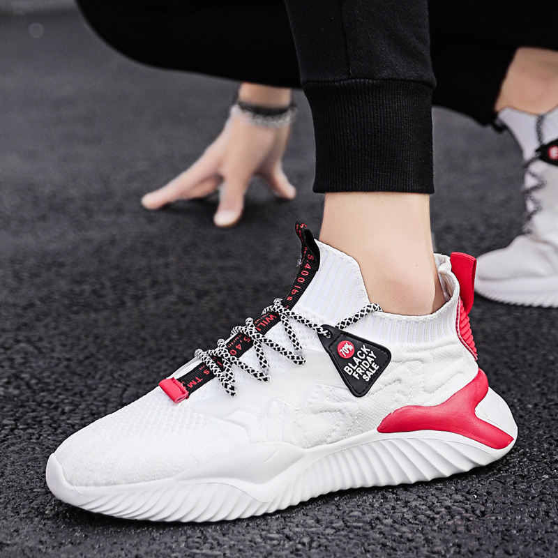 Atmungsaktive Herren-Laufschuhe aus Strick mit Dämpfung 4
