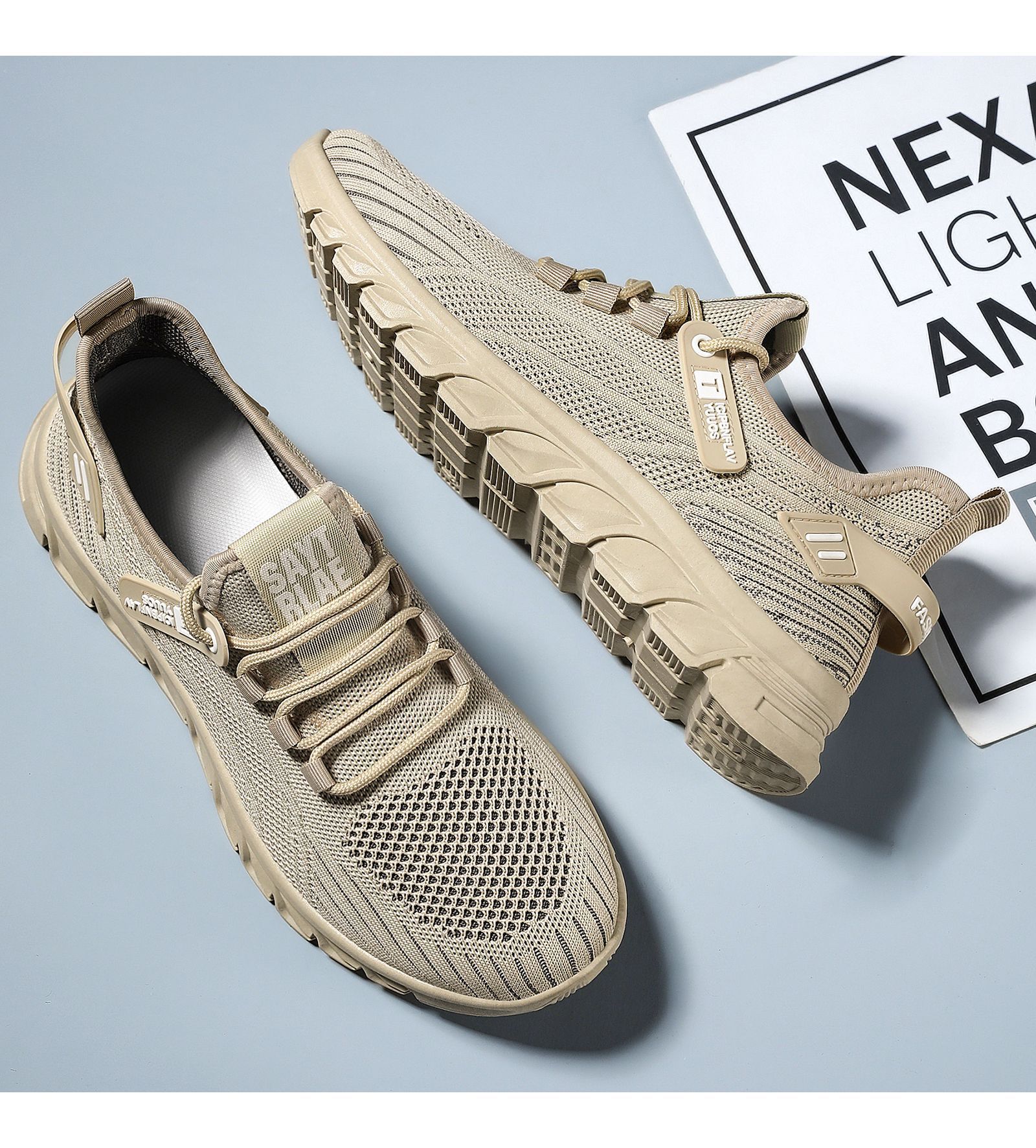 Lichte en ademende mesh hardloopschoenen voor heren detail 14