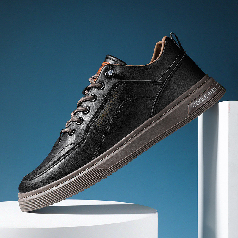 Lage leren veterschoenen voor heren - Casual schoenen 5