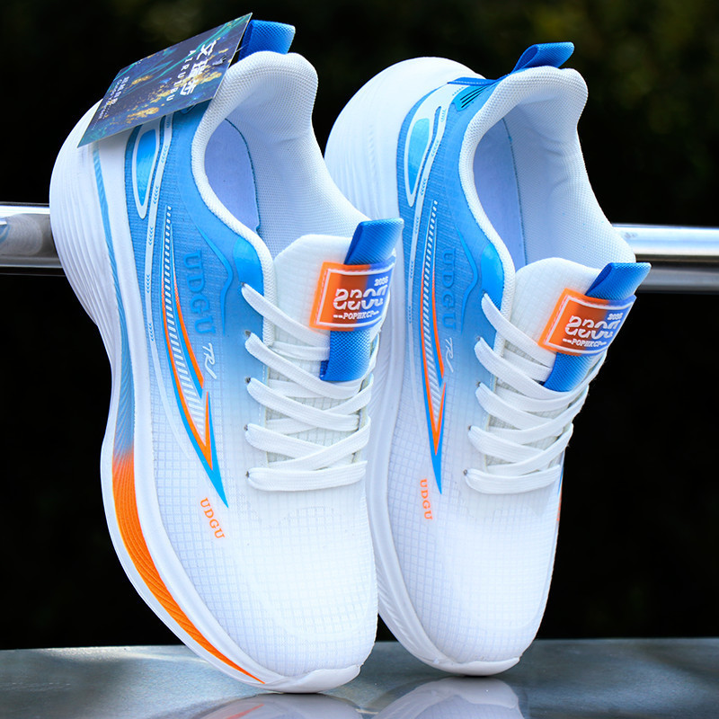 White Blue-Mesh Shoes A506