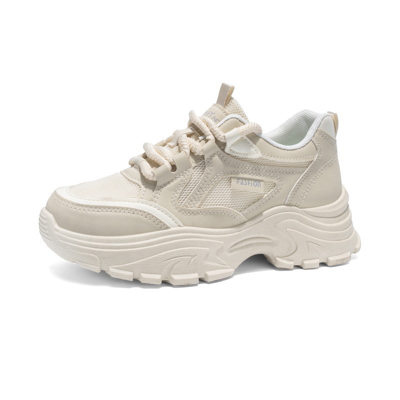 Atmungsaktive Plateau-Sneaker für Damen mit dicker Sohle 6