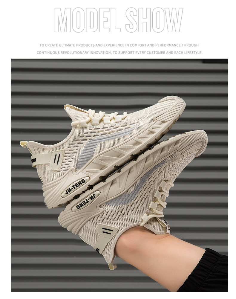 Men's Breathable Lightweight Mesh Running Shoes detail 2