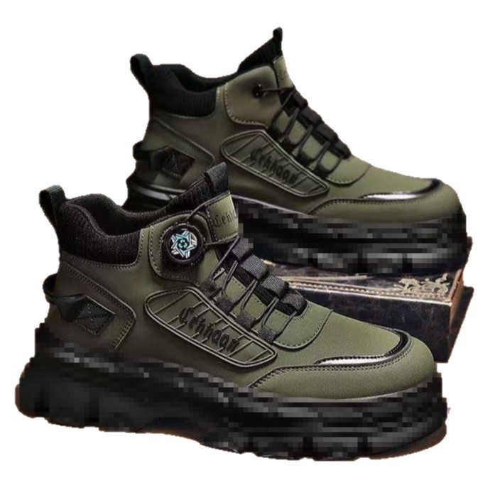 Stivali outdoor antiscivolo da uomo in pelle PU 4
