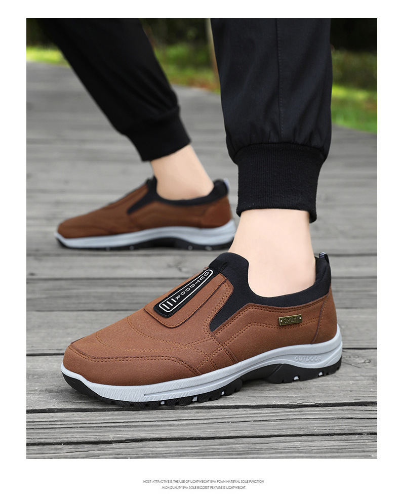 Antisliploze casual herenschoenen met instap detail 18