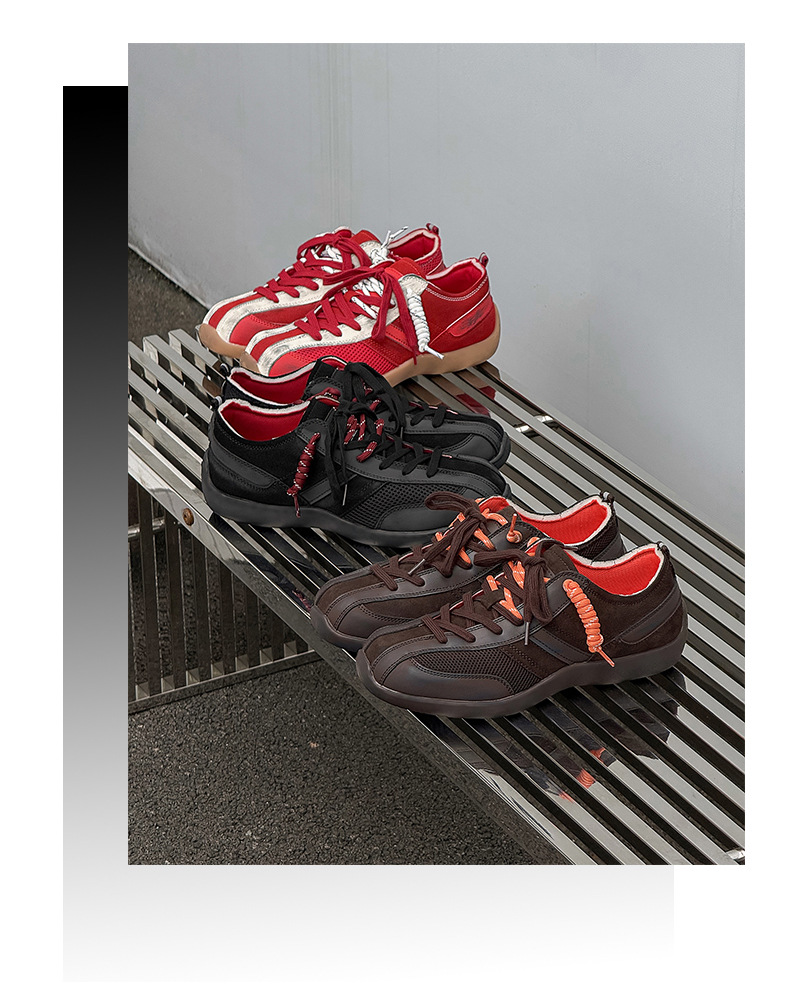 Atmungsaktive Freizeitschuhe für Herren mit Schnürung & Colorblocking detail 1