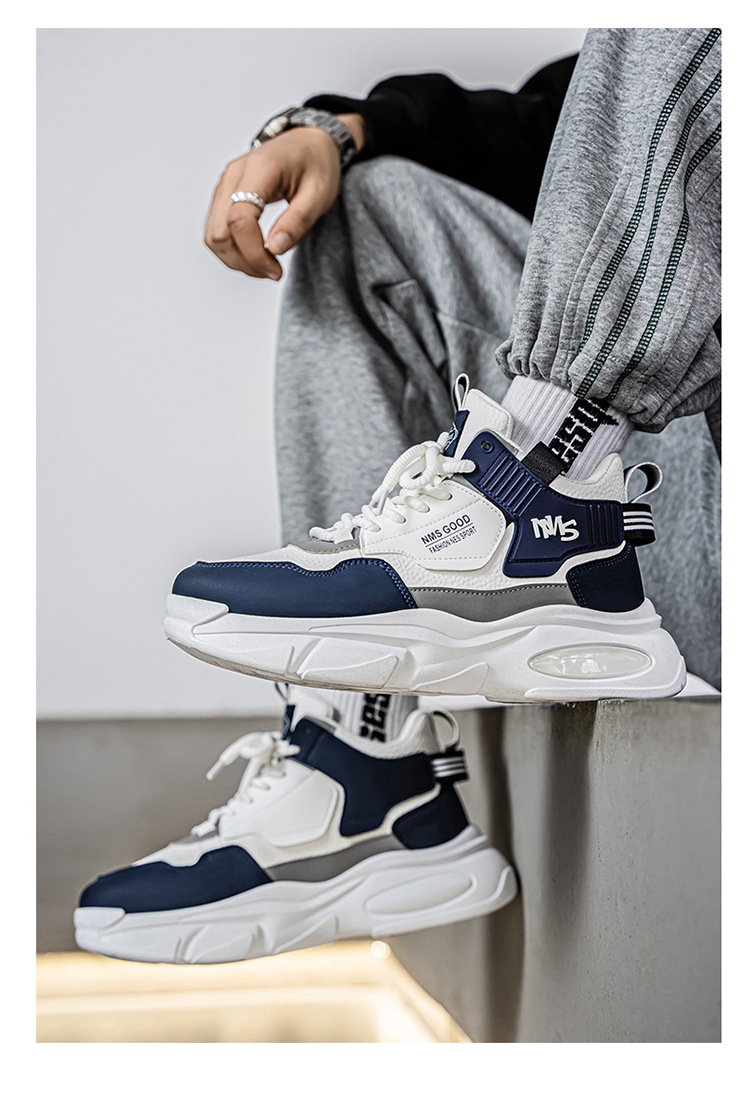 Sneakers stringate da uomo con plateau e suola ammortizzata detail 17
