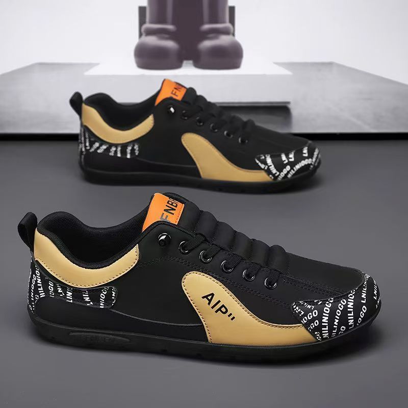 Men's Colorblock Lightweight Lace-Up Casual Shoes 4